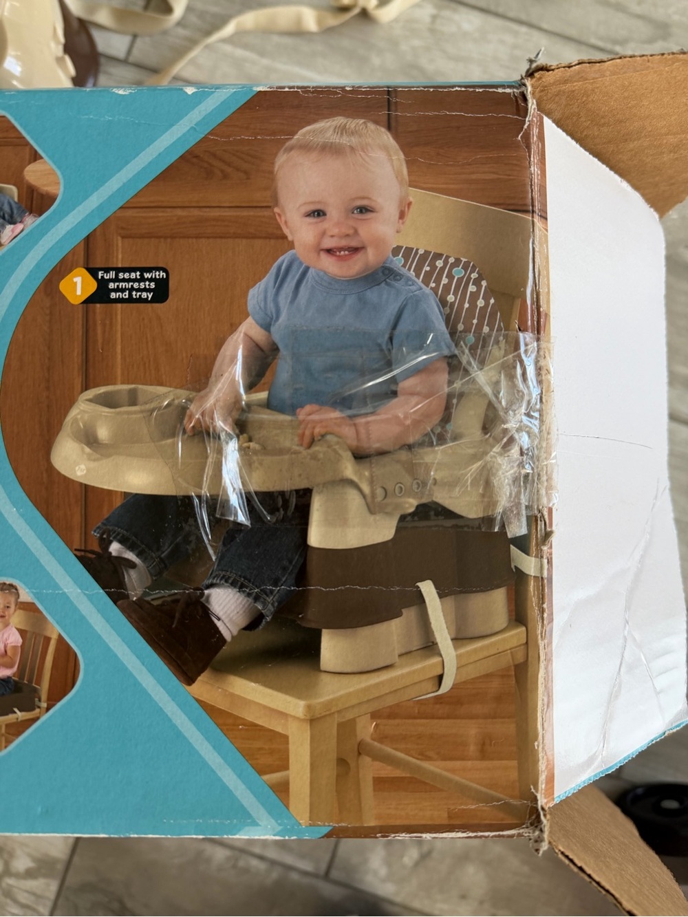 Safety 1st Convertible Booster Seat in Beige and Brown